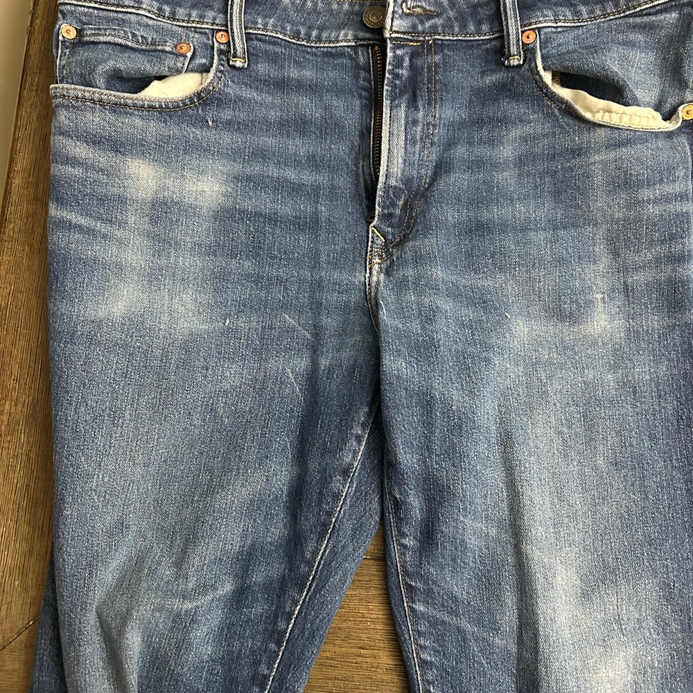 American Eagle Outfitters Men's Light Blue Straight Jeans